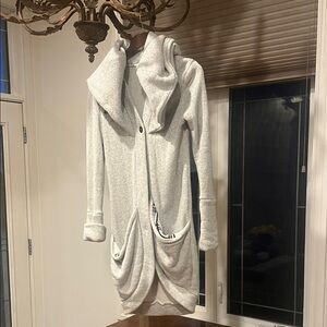 Rebecca King - Three Way Jacket Light Gray Women's Hooded